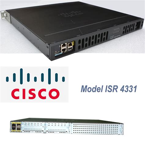 Cisco Isr4331 K9 Integrated Services Router 4 Rj45 4sfp 100 300mbps 3