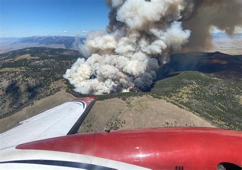 Forest Fire Along The Idahomontana Border Burns About 1500 Acres