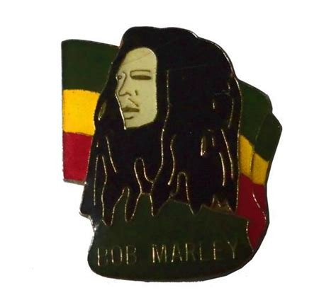 Bob Marley Jamaica Flag Freedom Legend Vintage Enamel Pin Etsy