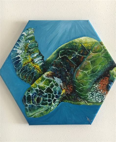 Sea Turtle Acrylic Painting Available For Purchase On Etsy