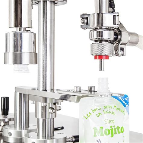 Filling Capping Machine For Spouted Pouches Volumetric Fillers Tenco