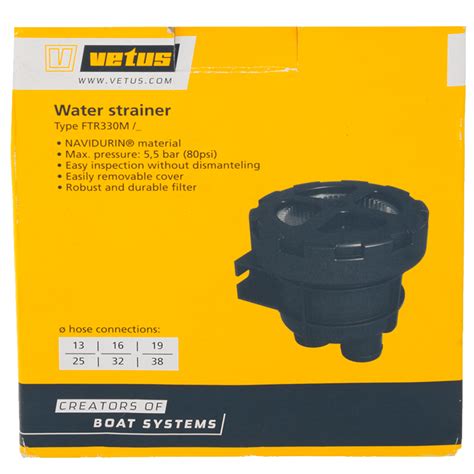 Shop Vetus Heavy Duty Cooling Water Strainer Type 330 For 38mm Hose