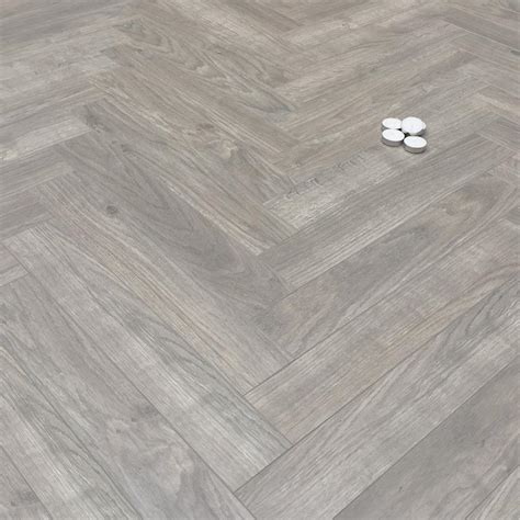 Prestige Herringbone Grey Oak 8mm Laminate Floor Factory Direct Flooring