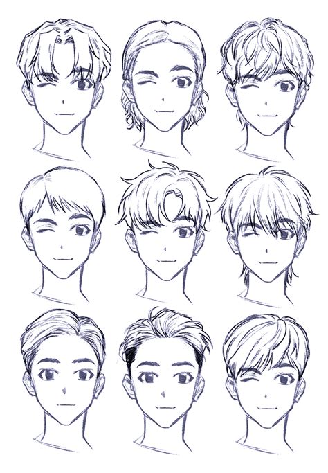 How To Draw Anime Manga Tutorials Animeoutline Boy Hair Drawing How To