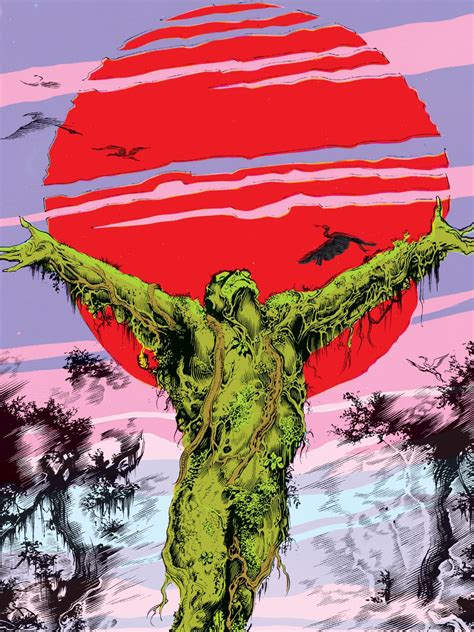 Amazing Swamp Thing Art By Steve Bissette From Saga Of The Swamp Thing