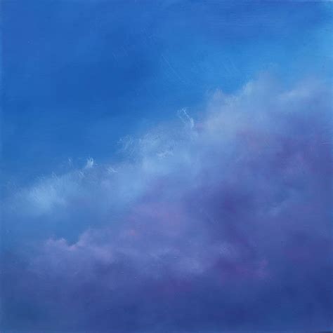 Purple Sky Original Sky Cloud Oil Painting 8 X 8 Inches Etsy Purple