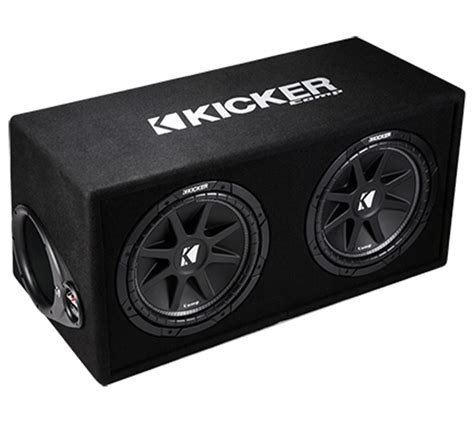 Kicker Dc122 Car Audio Loaded Dual 12 Ported Comp 600w Sub Box