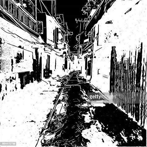 Dark Street Drawing Photos And Premium High Res Pictures Getty Images