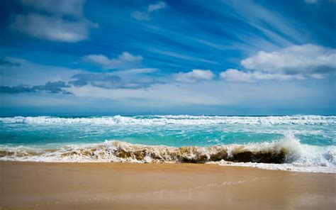Sfondi Oceano Mare Golfo Onde Acqua Blu Costa Spiaggia