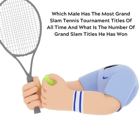 Which Male Has The Most Grand Slam Tennis Tournament Titles Of All Time