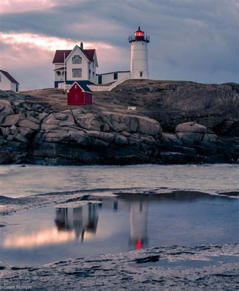 Nubble Lighthouse Reflection Down East