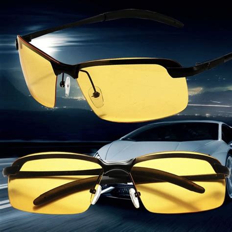 Men Polarized Driving Sunglasses Night Vision Glasses Goggles Reduce Glare In Mens Night Vision