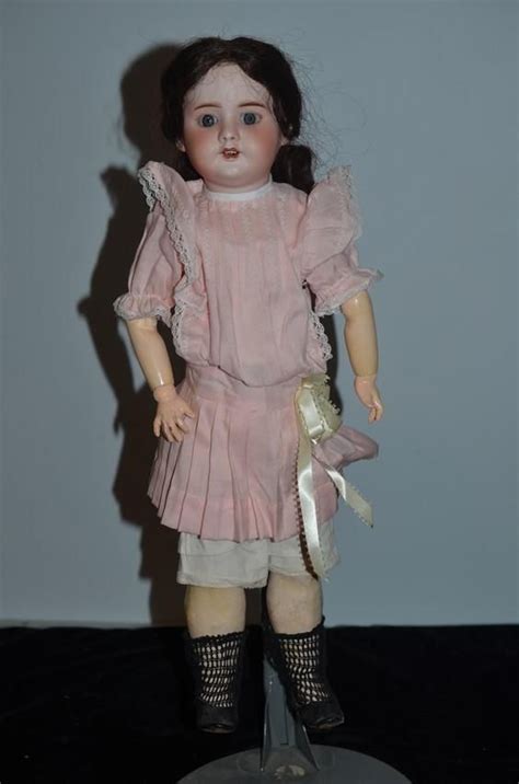 Antique Doll French Bisque Sfbj Sweet Girl Gorgeous Face 20 Tall