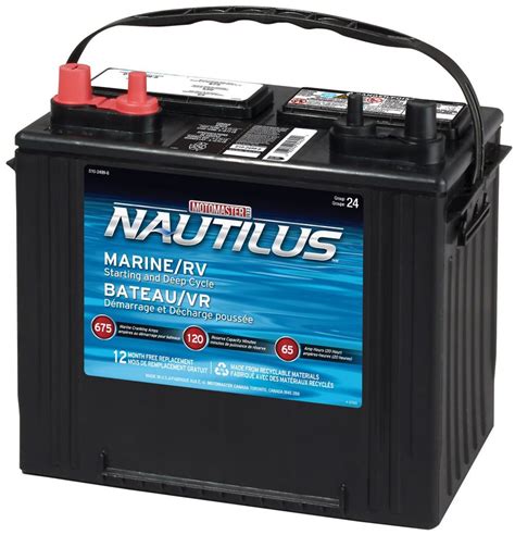 <p>get the power you need with this everstart lead acid marine starting battery, group size 24ms. MotoMaster Nautilus Group 24 Starting & Deep Cycle Battery ...