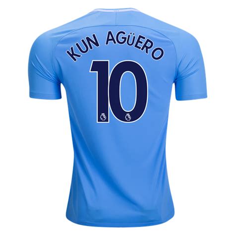 17/18 Nike Sergio Aguero #10 Manchester City Home Jersey | Manchester city, Jersey, Soccer jersey
