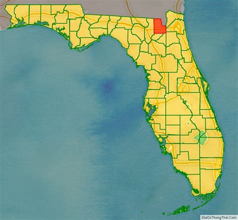 Map Of Baker County Florida Địa Ốc Thông Thái