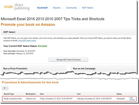 How To Create A Kindle Countdown Deal Or Free Book Promotion Using