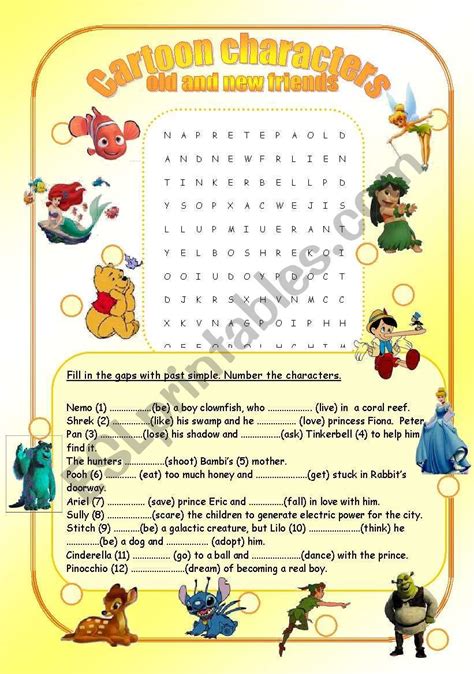 arty worksheet wordsearch   simple exercise