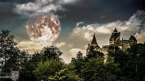 Chateaus Castel Moonlight Cities Celestial Outdoor Palaces