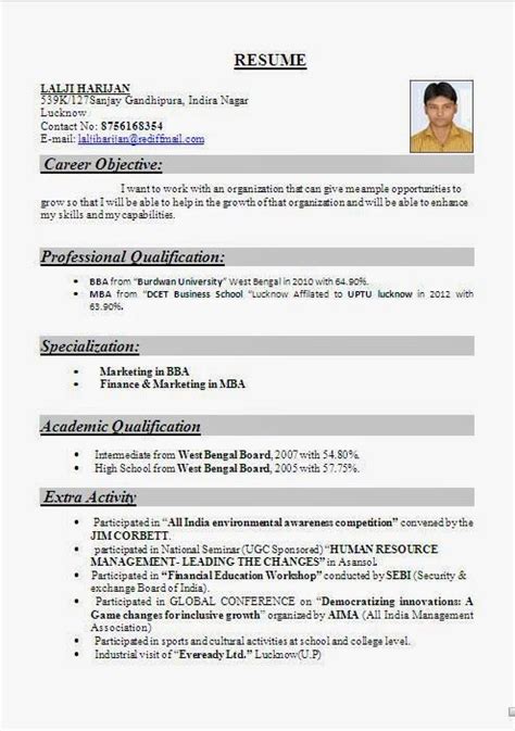 Ficial resume format india sidemcicek official resume format … 7+ cv format pdf indian style | theorynpractice. Image result for resume format freshers | Resume format ...