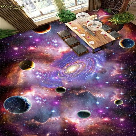 Beibehang Custom Foto 3d Floor Schilderen Behang Universe Sky Galaxy 3d