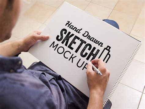 Hand Drawn Mockup Psd Uplabs