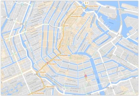 Amsterdam Tram 2 Map Amsterdam Coffeeshop Tours