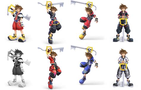 Official Renders Of Sora And His Alts In Smash Ultimate Super Smash