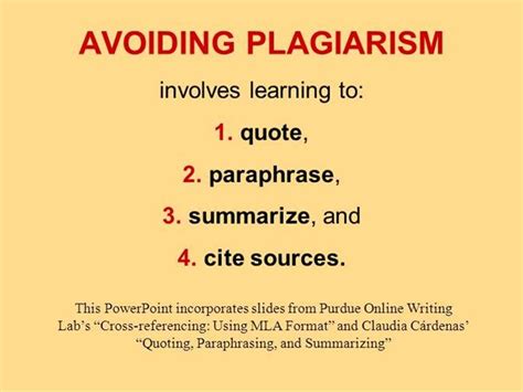 Start studying library plagiarism/paraphrasing tutorial. Plagiarism, Quoting, Paraphrasing, And Summarizing ...
