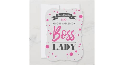 Happy Bosss Day Lady Card Zazzle