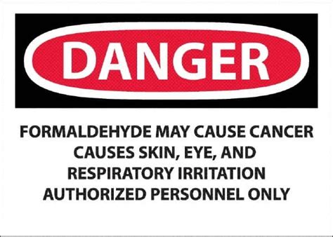 Accuformnmc Chemical Hazardous Material Sign Rectangle Danger