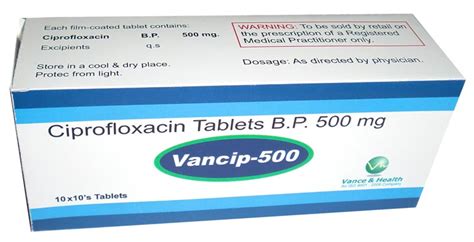 Ciprofloxacin Vance Health Pharmaceuticals Pvt Ltd Hyderabad Telangana