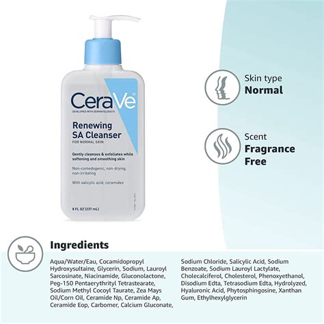Cerave Renewing Sa Face Cleanser 237ml Skincare Shop