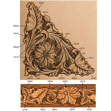 960 x 654 jpeg 60 кб. Sheridan Floral Corner and Belt Pattern by Jim Linnell | Leather tooling patterns, Leather craft ...