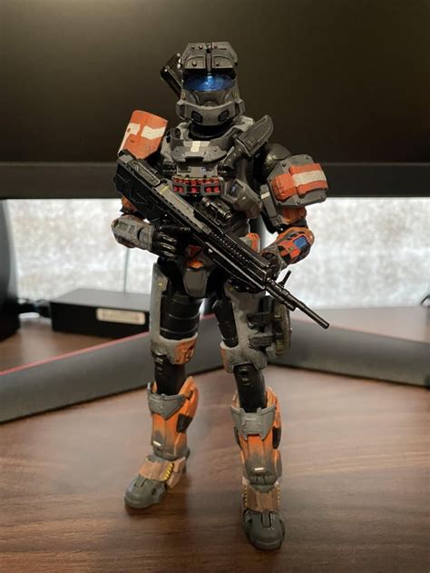 Just Finished My Custom Spartan Collection Figure Based On My Halo