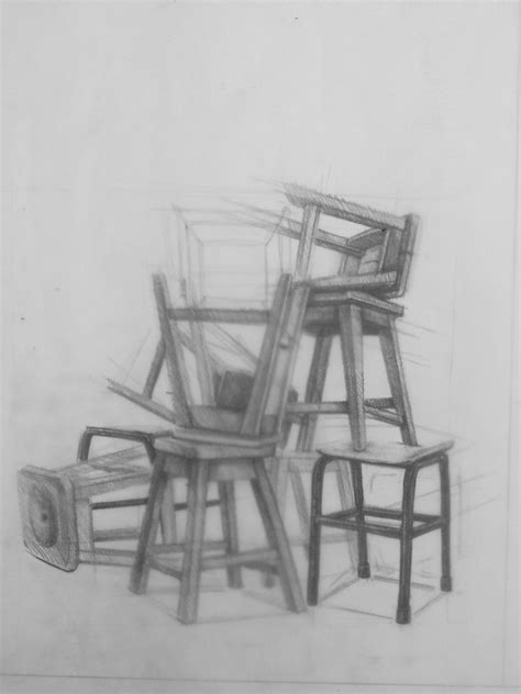 A tube chair is extremely sturdy and the can also be dismantled again. chairs drawing in 2019 | Pencil drawings, Chair drawing ...