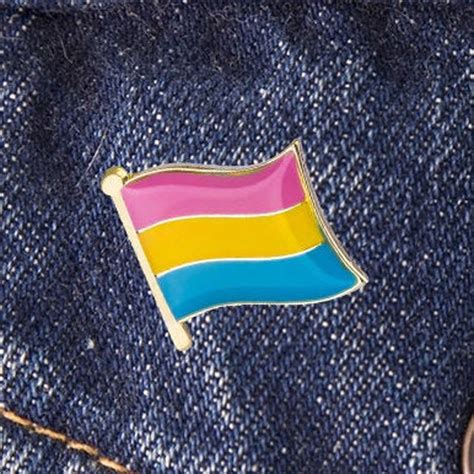 Pansexual Pride Pin Pansexual Flag Pan Pride Enamel Pin Etsy