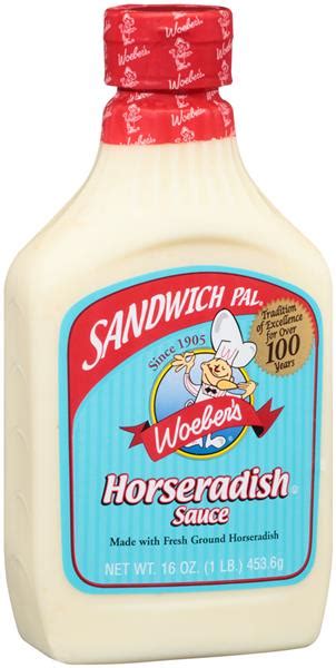 A sandwich spread is a spreadable condiment used in sandwiches. Woeber's Sandwich Pal Horseradish Sauce | Hy-Vee Aisles ...