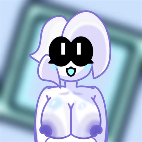 Rule 34 Blue Background Blush Breasts Cptdiner Artist Female