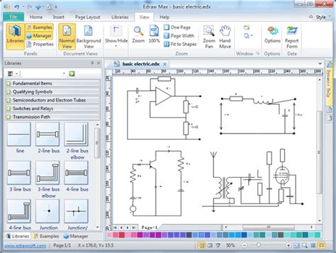 Free Electrical Circuit Diagram Drawing Software