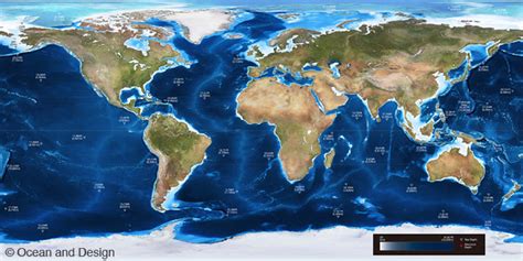 Ocean Depth Map Ocean Depth Map Koji Miyazaki Flickr
