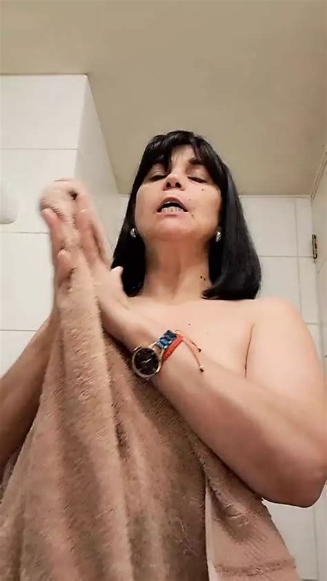 mommy brushes her teeth topless and records herself bbw xhamster