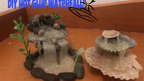 How To Make Waterfall With Just Hot Glue Youtube