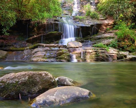 Waterfall Photo Great Smoky Mountains Landscape Photography Nature