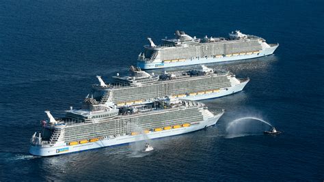 Photos Worlds Largest Cruise Ships In Historic Meetup