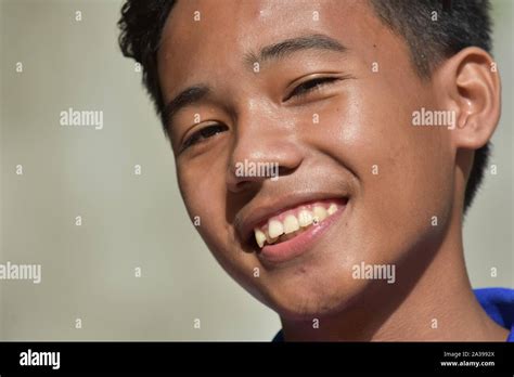 A Good Looking Boy Smiling Stock Photo Alamy