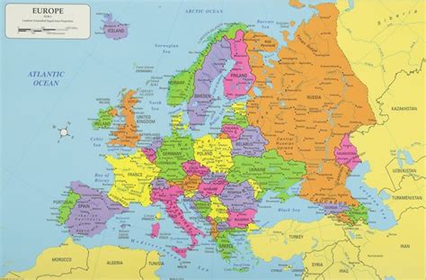 Europe Continent Europe Map List Of Countries In Europe Einfon