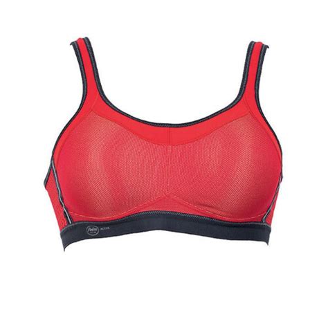 Red 30c Anita 5529 255 Womens Active Red Non Padded Non Wired Support Momentum High Impact