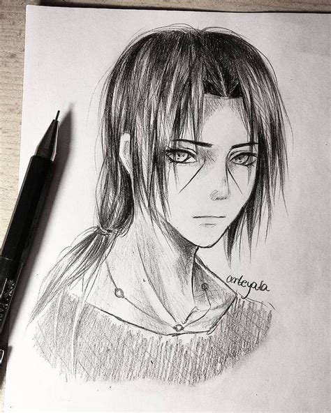 Im Loving This Drawing Of Itachi Uchiha Itachia Is One Of My Favorite Anime Characters So If