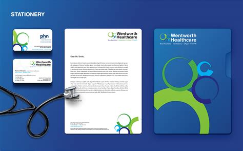 wentworth healthcare branding logo design thomas